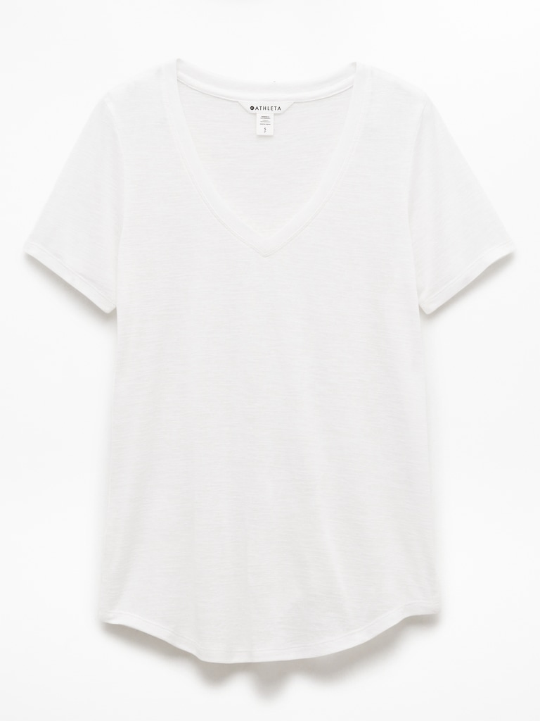 Breezy Scoop V-Neck Tee