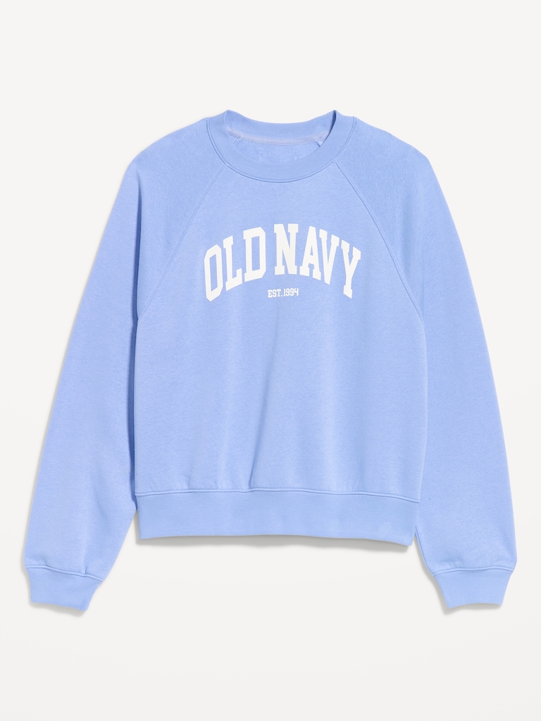 Vintage Crew-Neck Logo-Graphic Sweatshirt