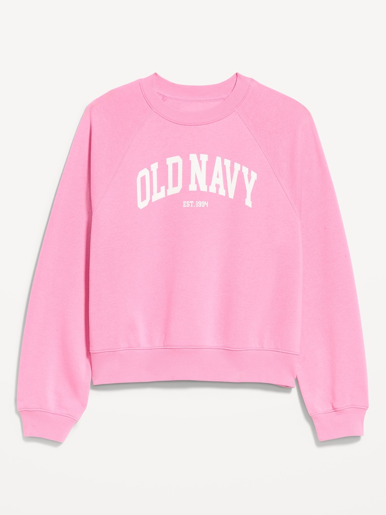Vintage Crew-Neck Logo-Graphic Sweatshirt