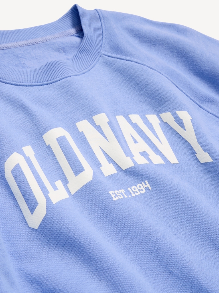 Vintage Crew-Neck Logo-Graphic Sweatshirt