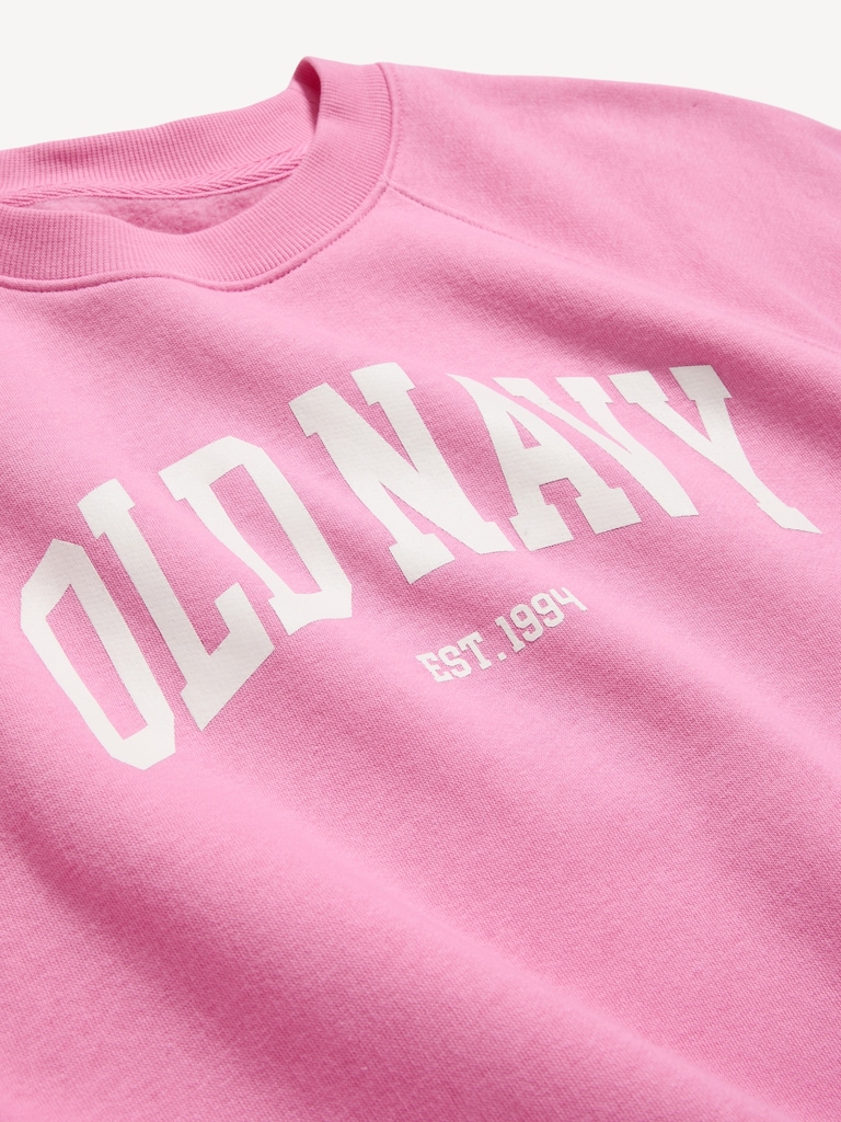 Vintage Crew-Neck Logo-Graphic Sweatshirt