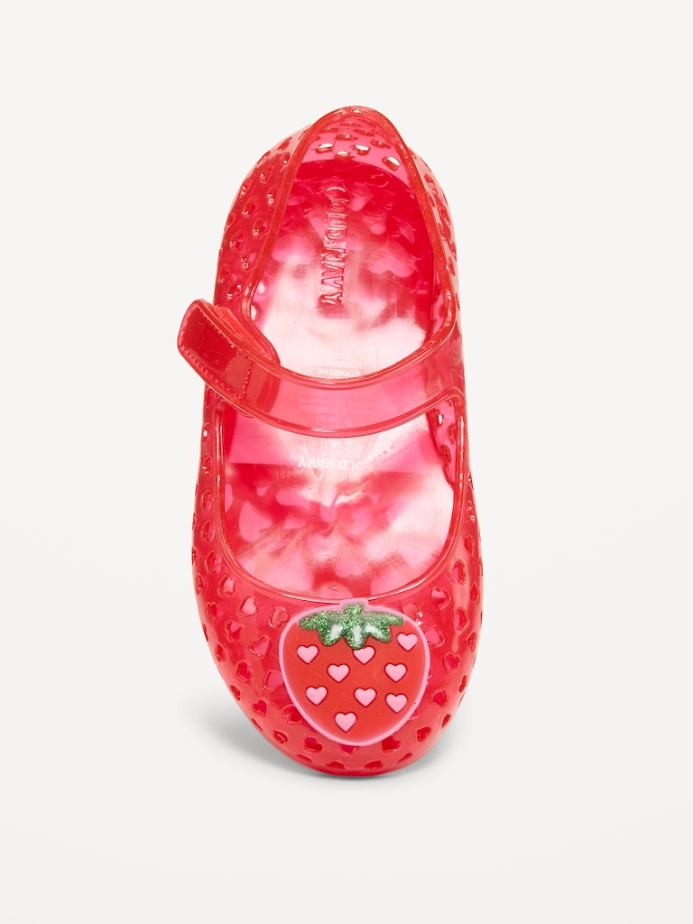 Jelly Mary-Jane Flats for Toddler Girls