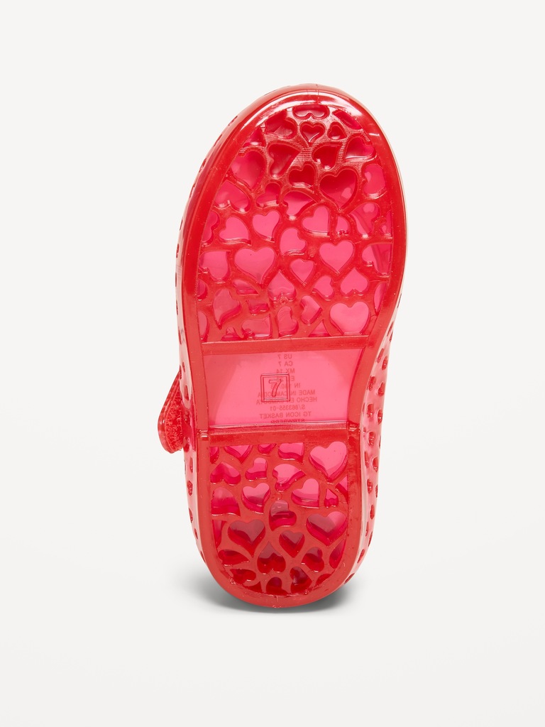 Jelly Mary-Jane Flats for Toddler Girls