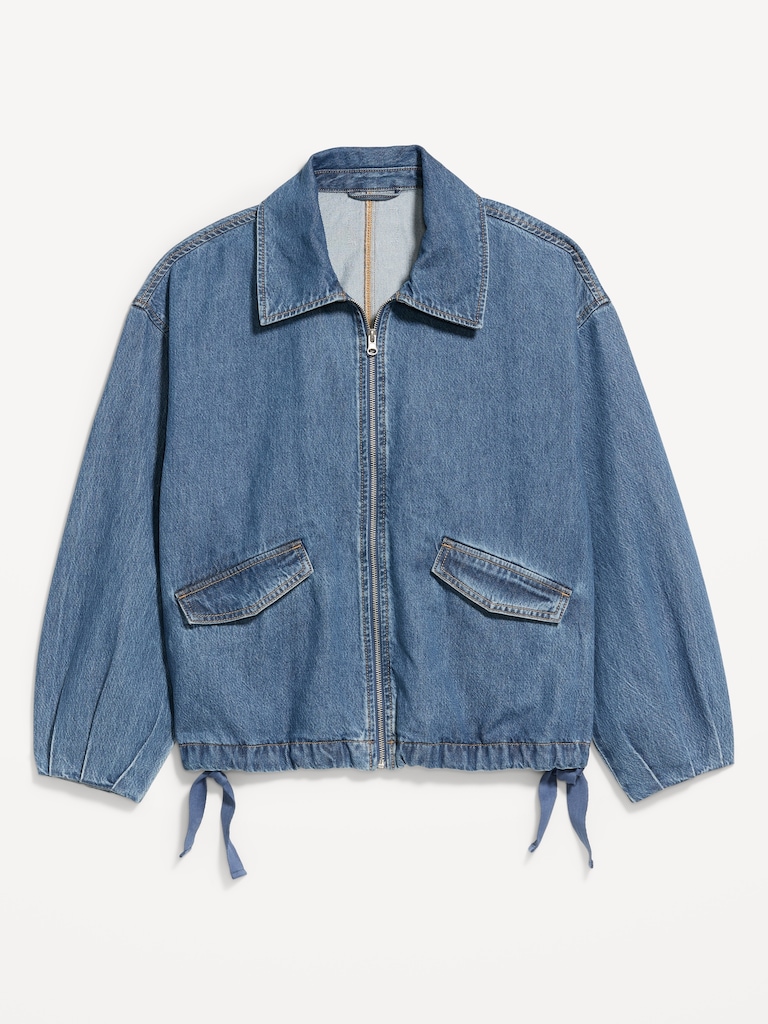 Full-Zip Harrington Jean Jacket