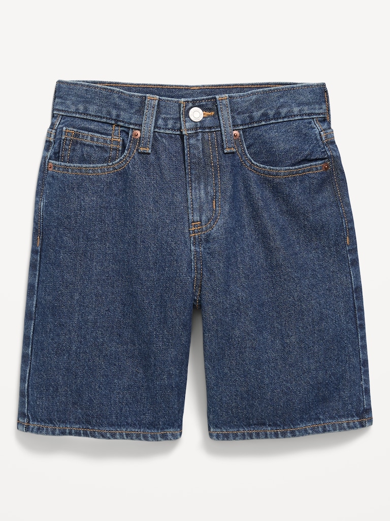 Knee Length Baggy Jean Shorts for Boys