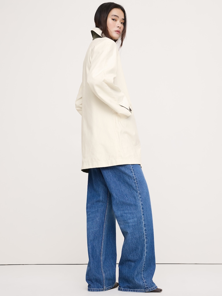 Short Reversible Cotton Car Coat