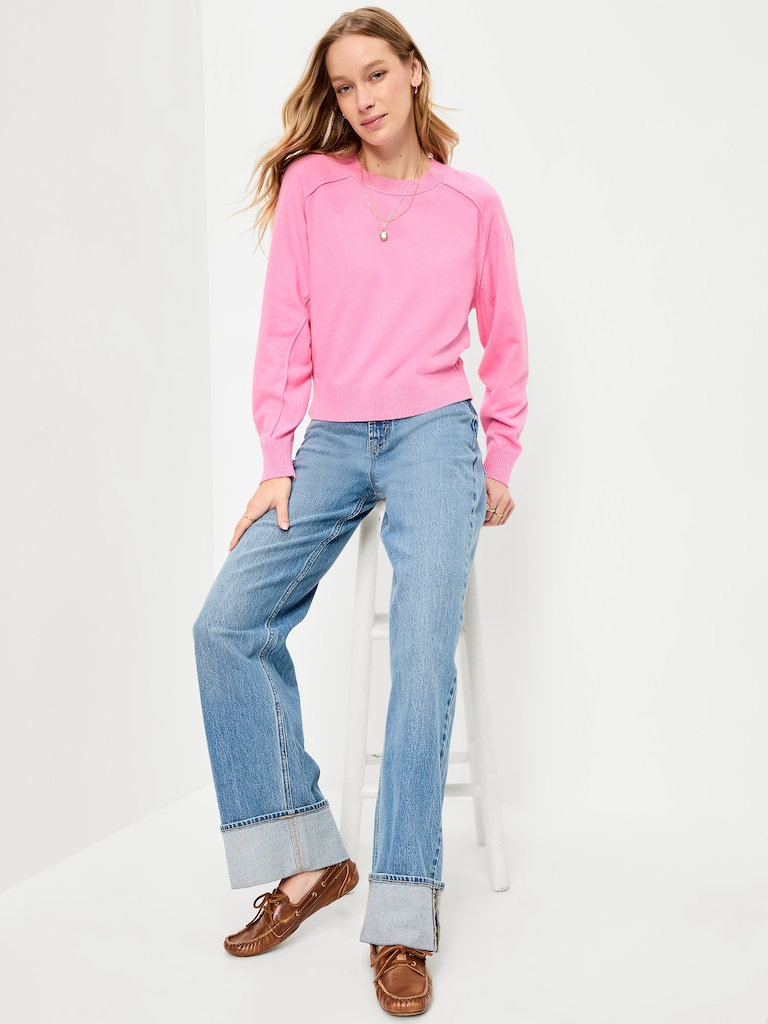 SoSoft Lite Crew-Neck Cropped Sweater