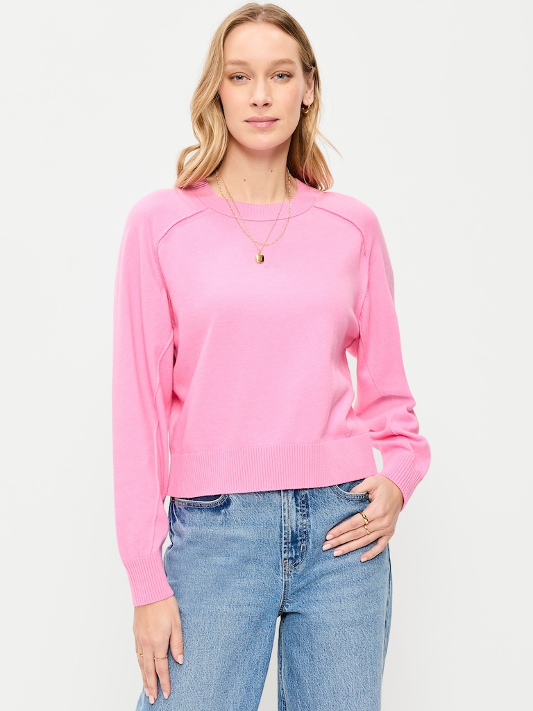 SoSoft Lite Crew-Neck Cropped Sweater