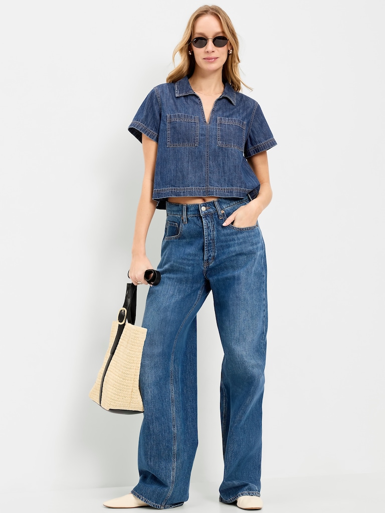 Double-Pocket Popover Top