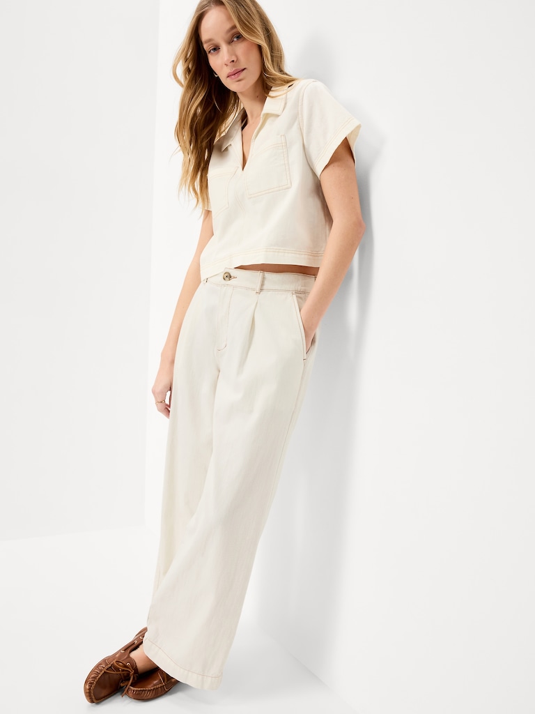 Double-Pocket Popover Top