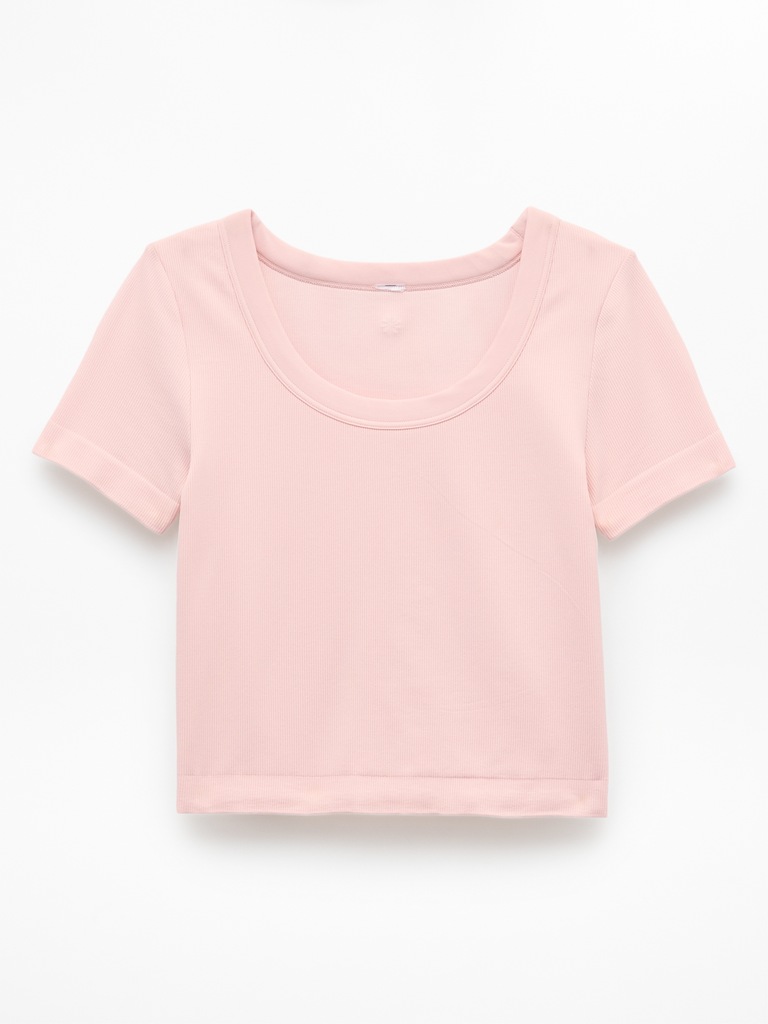 Athleta Girl Rise Above Rib Scoop Tee