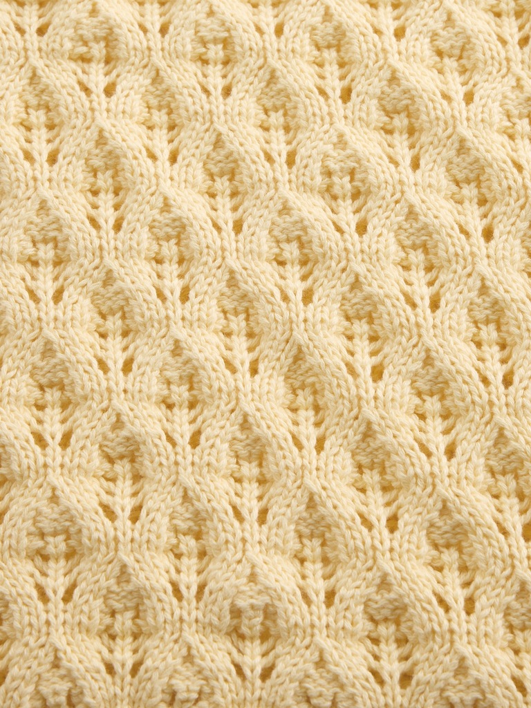 Kids Crochet Oversized Crewneck Sweater