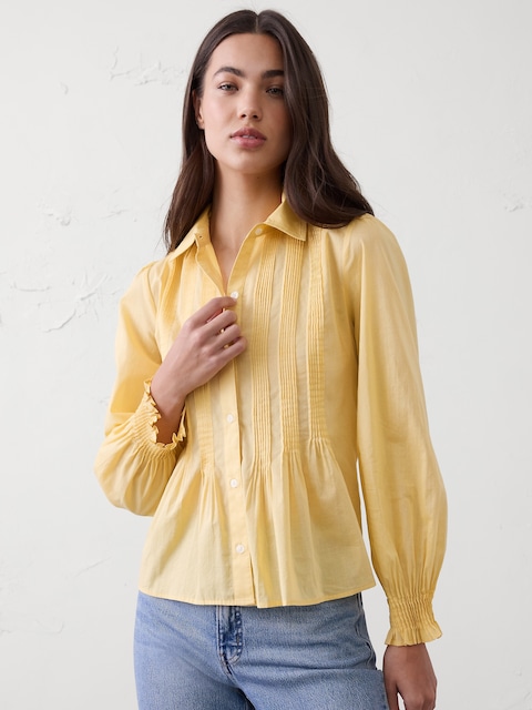 Haut Femme Banana Republic En Soie - Imprimé Floral Multicolore, Taille XS (occasion)