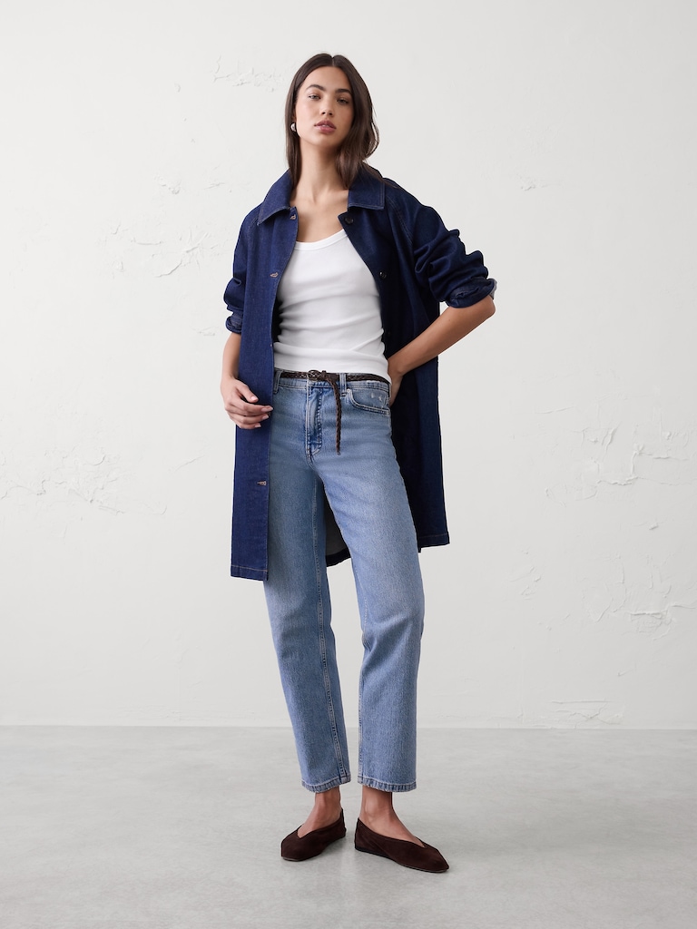 Ribbed Scoop-Neck T-Shirt