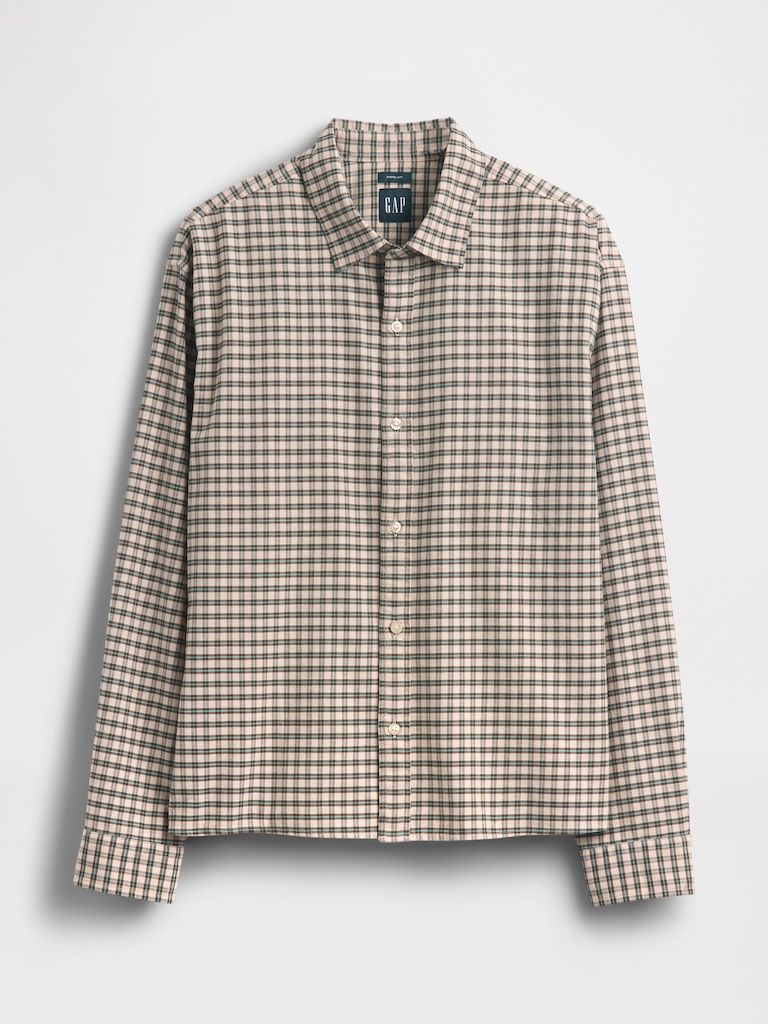 Relaxed Straight-Hem Oxford Shirt