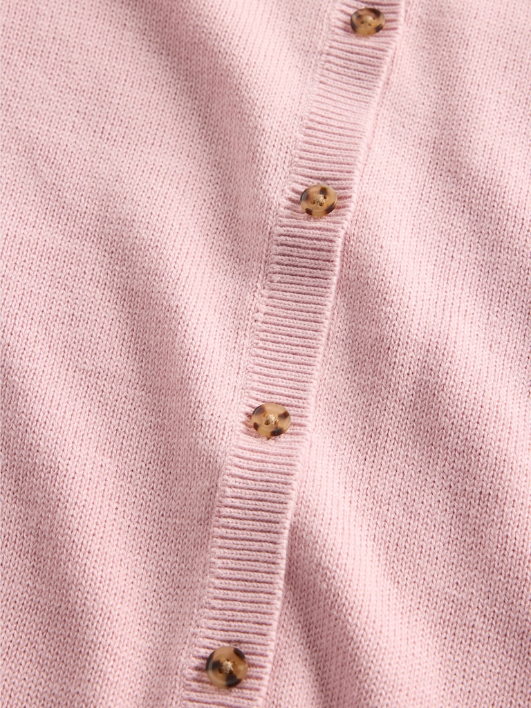 100% Cotton Relaxed Crop Cardigan Sweater