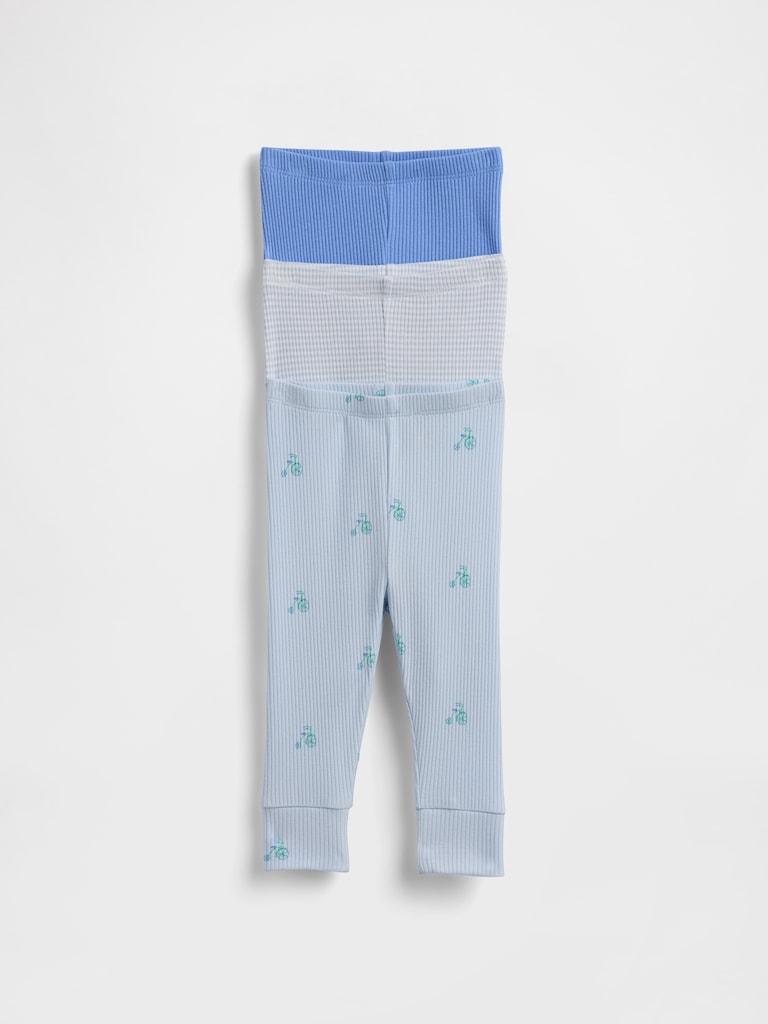 Baby First Favorites TinyRib Pull-On Pants (3-Pack)