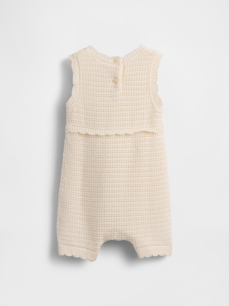 Baby Ice Cream Crochet Shorty One-Piece