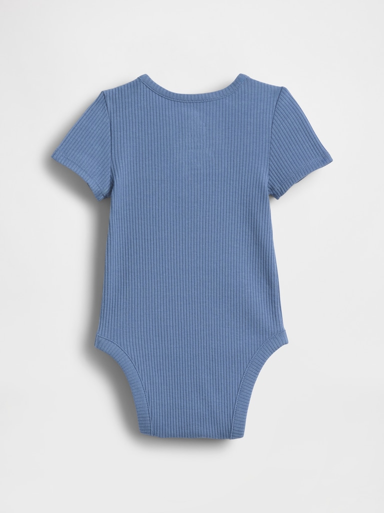 Baby First Favorites TinyRib Henley Bodysuit