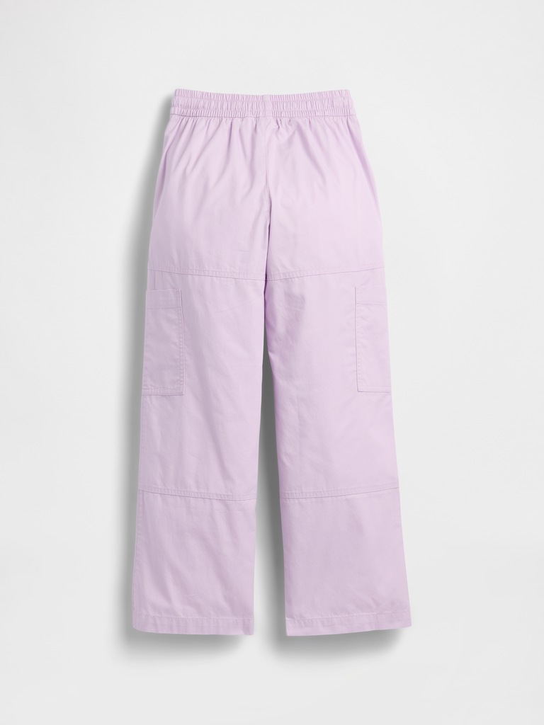 Kids Pull-On Relaxed Denim Cargo Pants