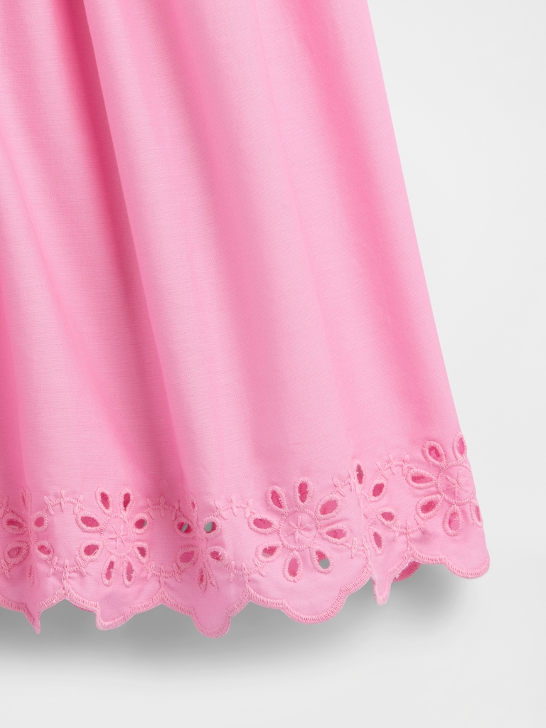 Kids Eyelet Ruffle Dress