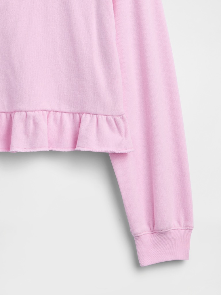 Kids Relaxed French Terry Peplum Sweatshirt