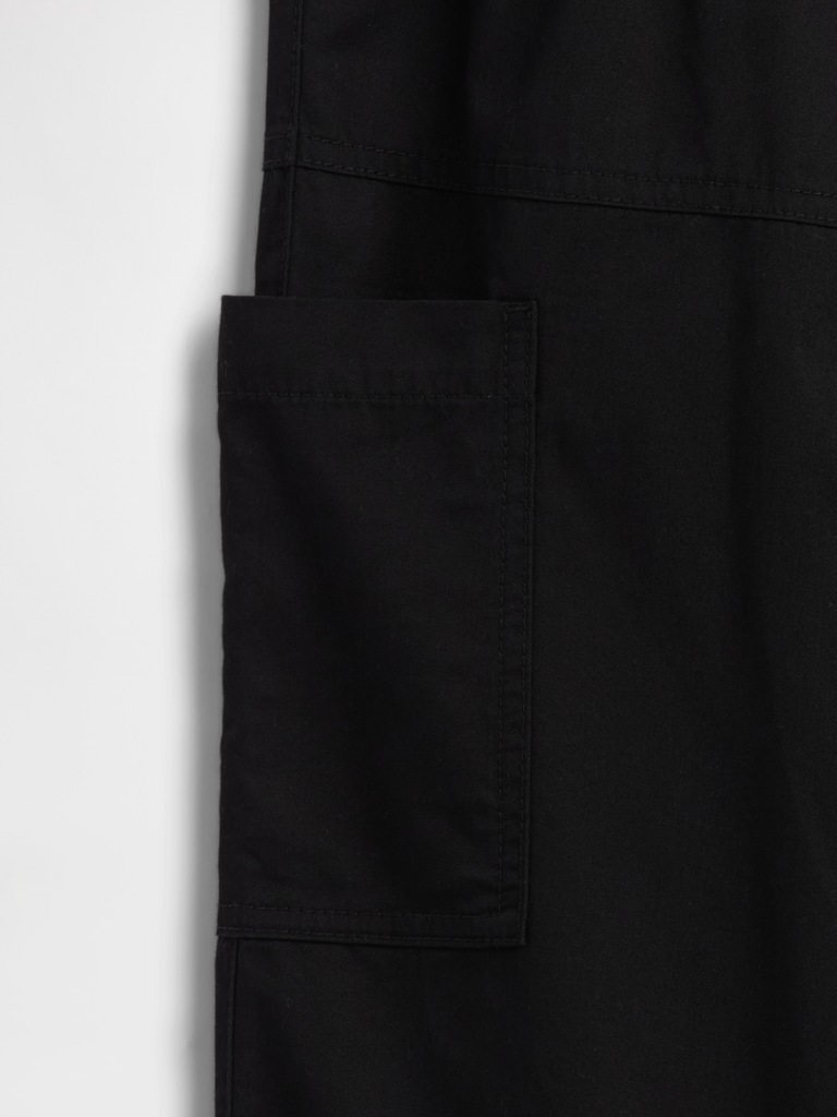 Kids Pull-On Relaxed Denim Cargo Pants