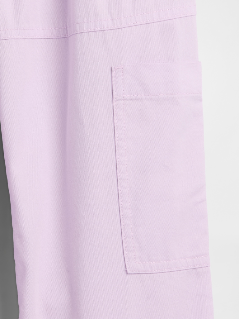 Kids Pull-On Relaxed Denim Cargo Pants