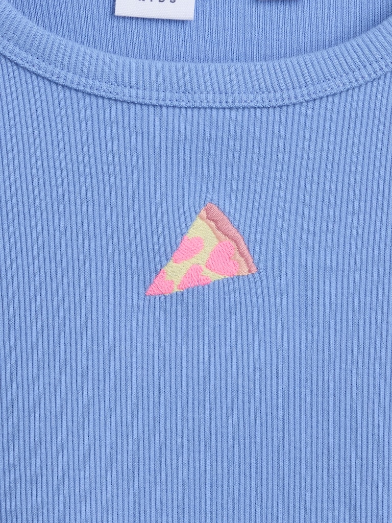 Kids Ribbed Crewneck T-Shirt