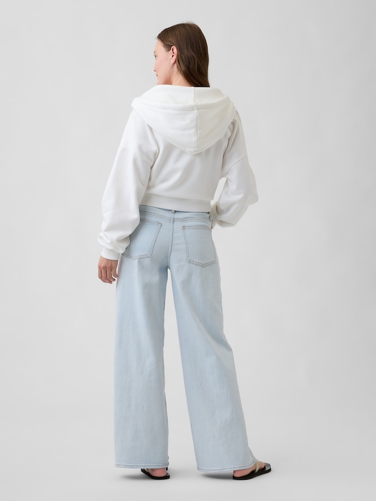 Mid Rise Wide-Leg Jeans