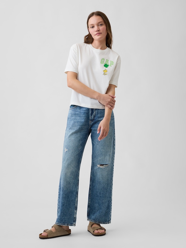 Peanuts Oversized Crewneck T-Shirt