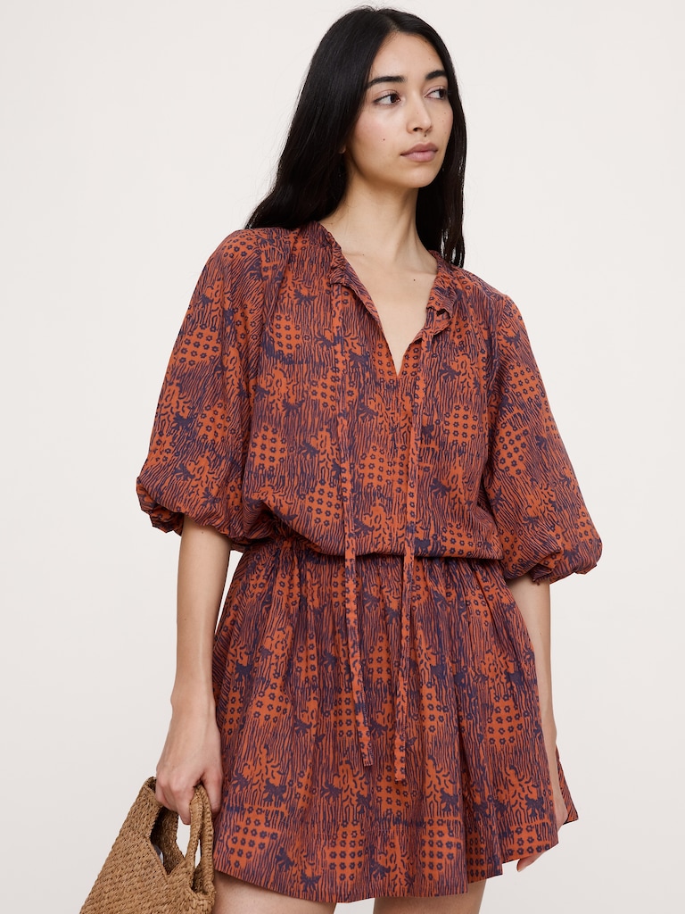 Lightweight Cotton Mini Dress