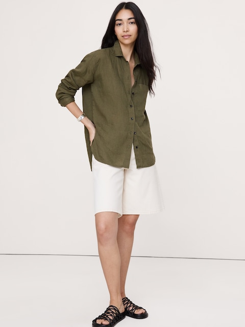 Women's Green Tops & Shirts | Banana Republic