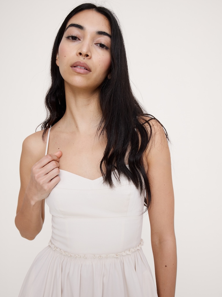 Soft Cotton Corset Maxi Dress