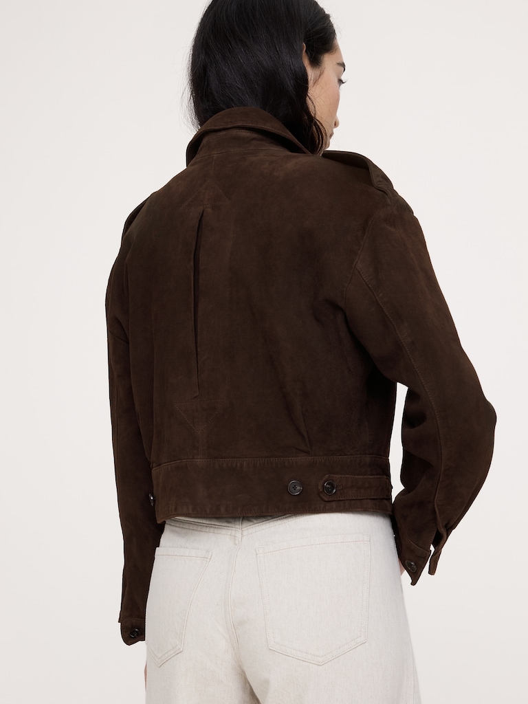 Suede Double Pocket Jacket