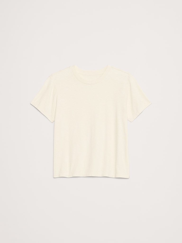 Cotton Slub Crew-Neck T-Shirt