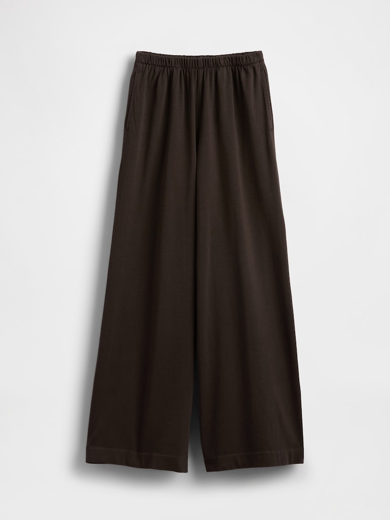 Knit Wide-Leg Pants