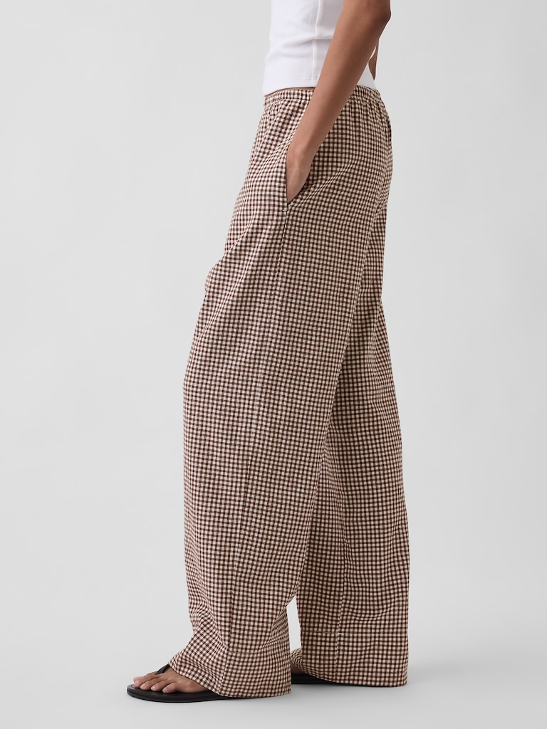 Linen-Blend Relaxed Wide-Leg Pants