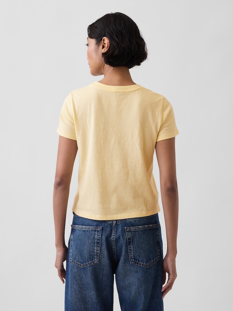 Cotton Jersey Shrunken T-Shirt