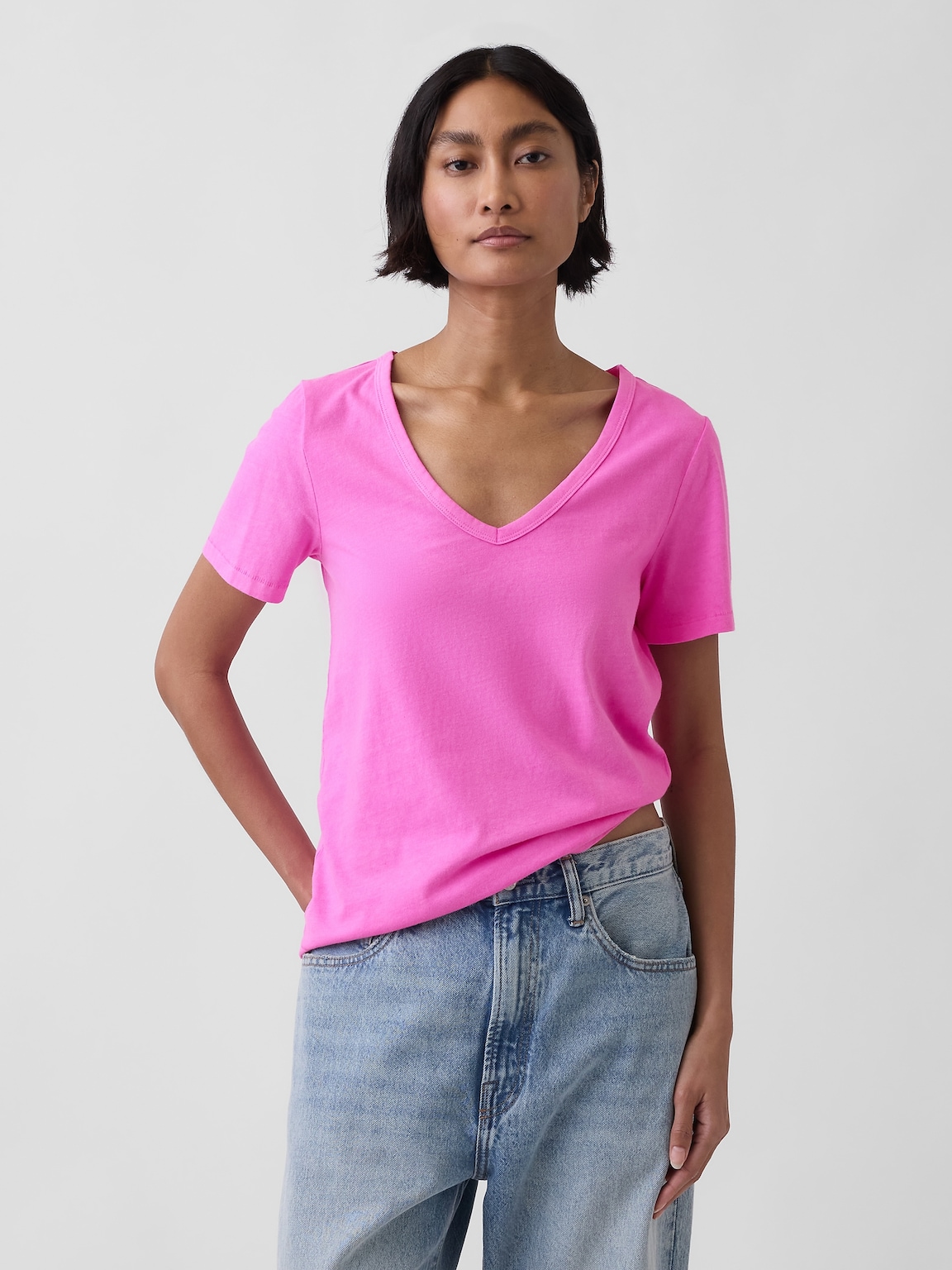 Organic Cotton VintageSoft V-Neck T-Shirt