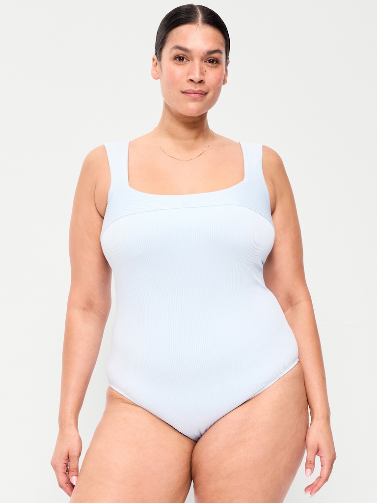 Ribbed One-Piece Swimsuit