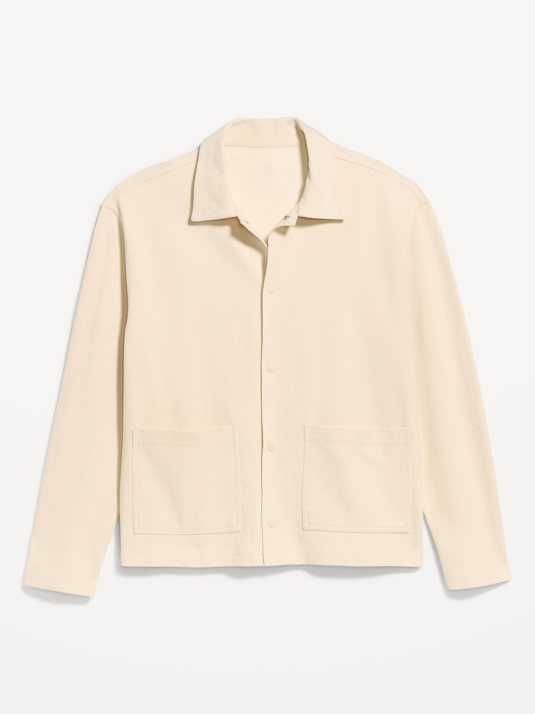 Cropped Loose Utility Shacket