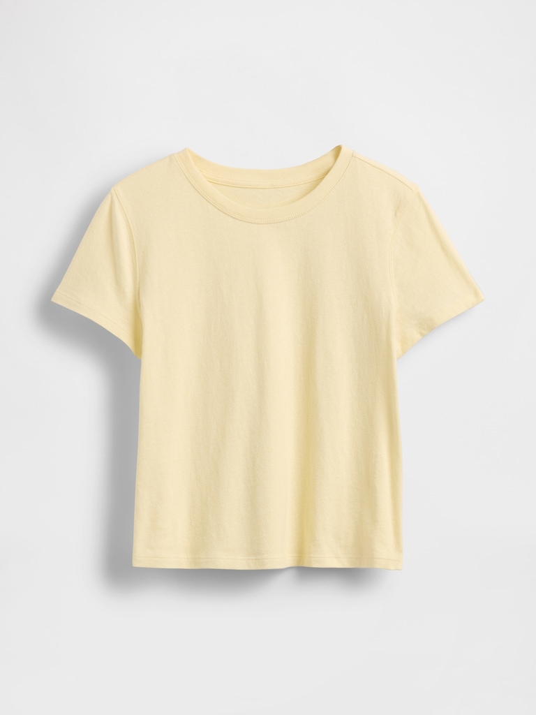 Cotton Jersey Shrunken T-Shirt