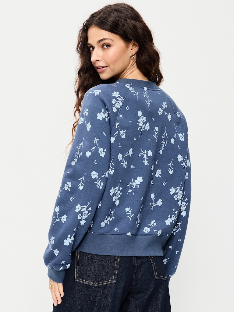 Vintage Crew-Neck Logo-Graphic Sweatshirt