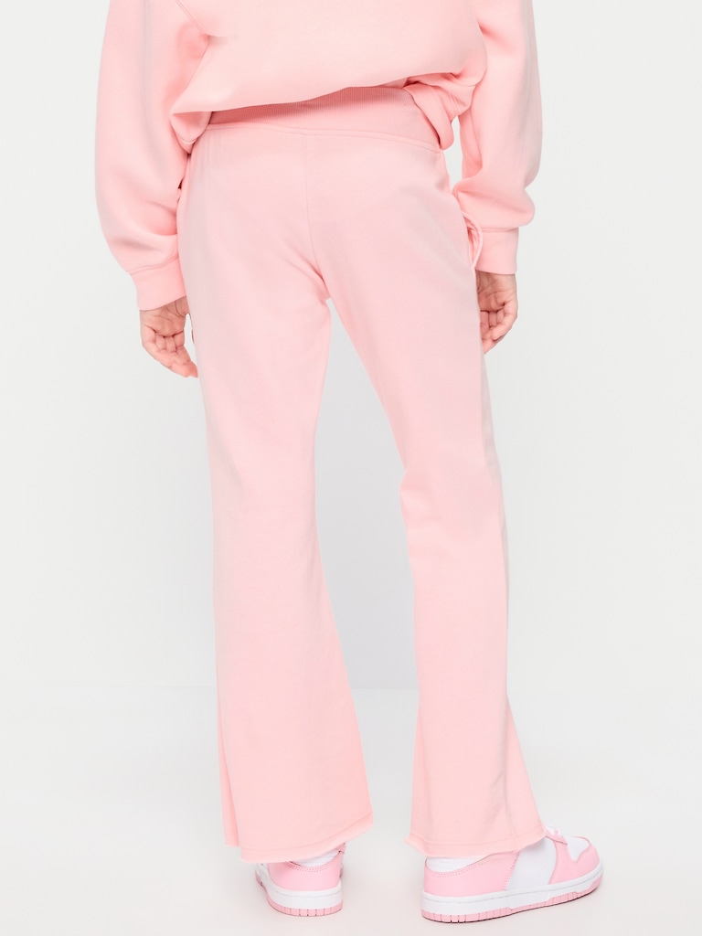 Slim French-Terry Flare-Leg Sweatpants for Girls