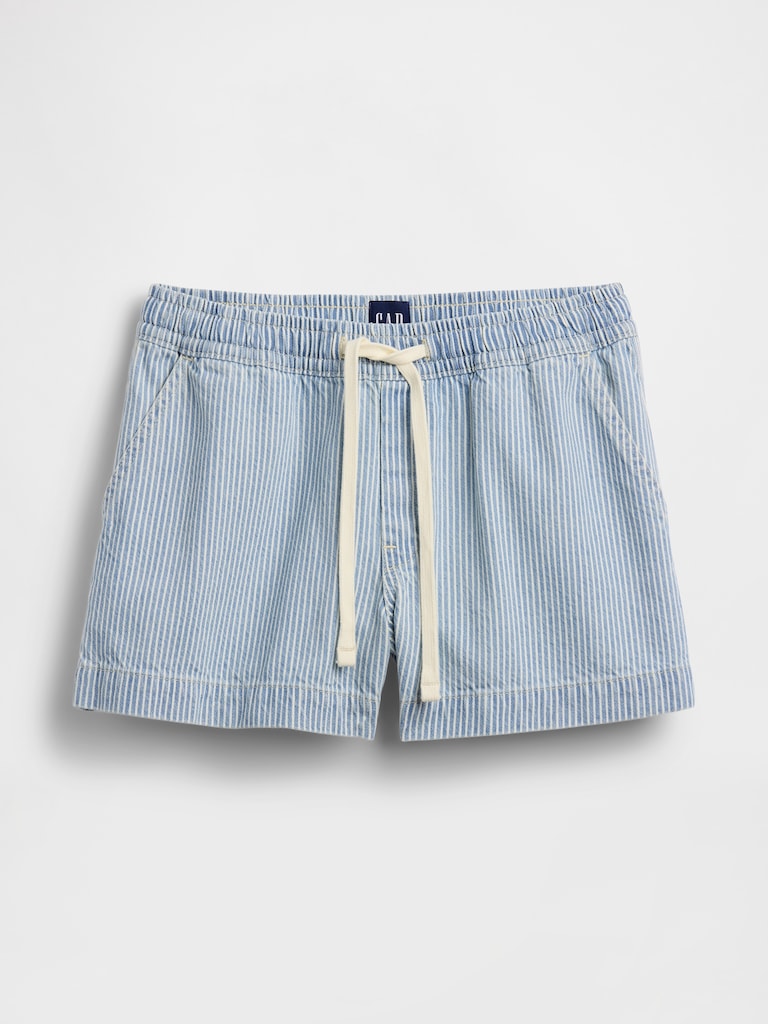UltraSoft Denim Stripe Easy Shorts
