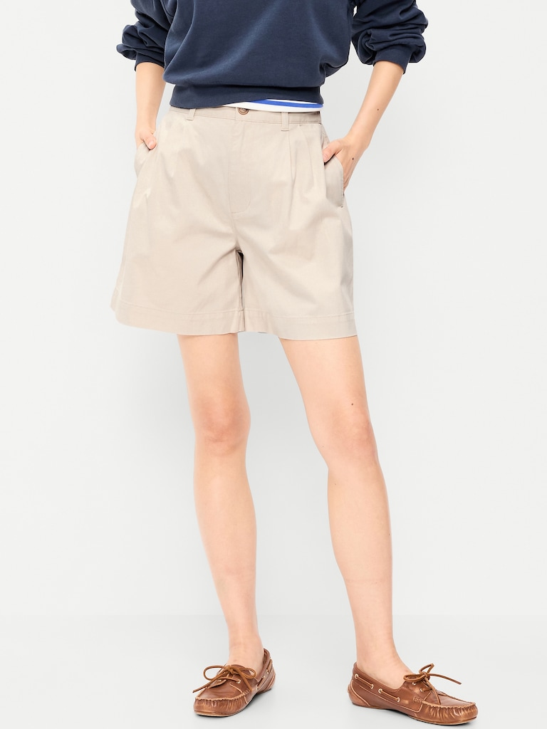 High-Waisted OGC Chino Shorts -- 6-inch inseam