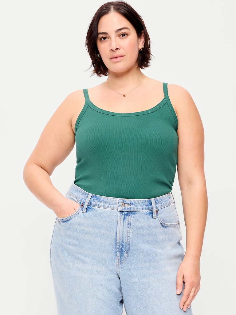 Rib-Knit Cami Tank Top