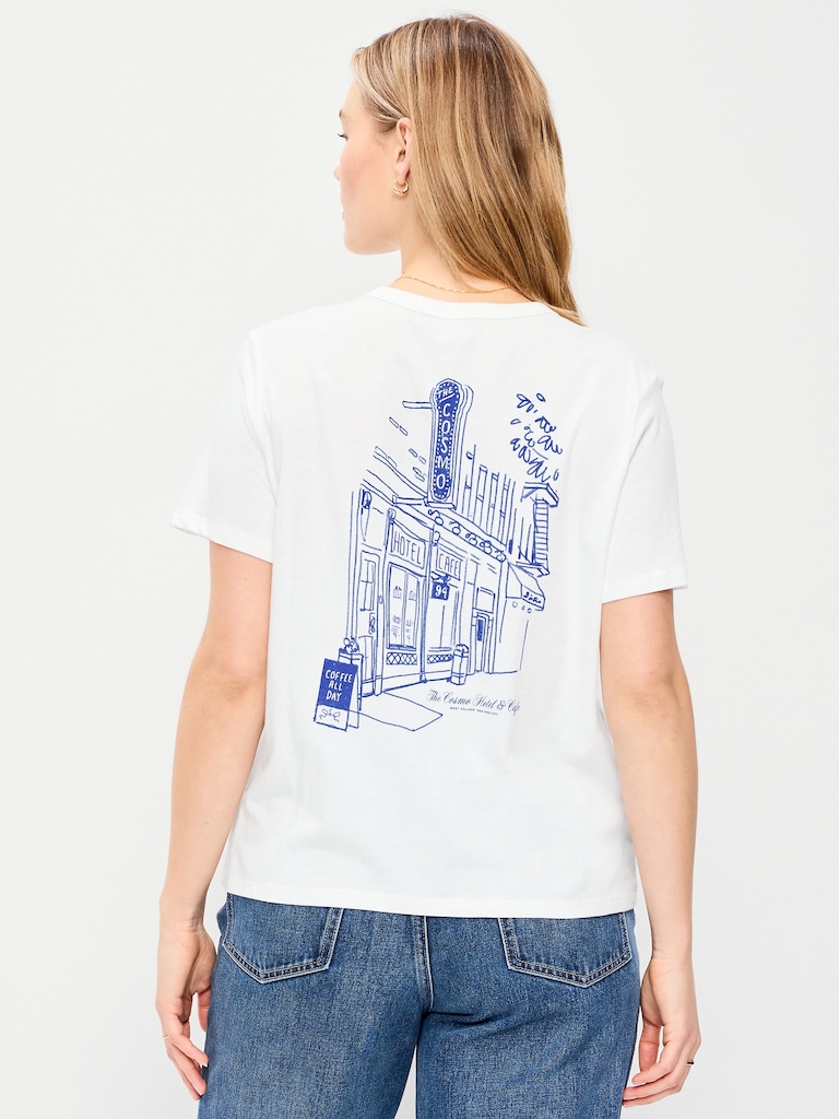 EveryWear Crew-Neck Graphic T-Shirt