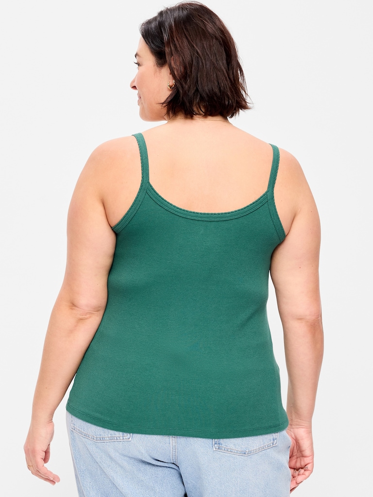 Rib-Knit Cami Tank Top